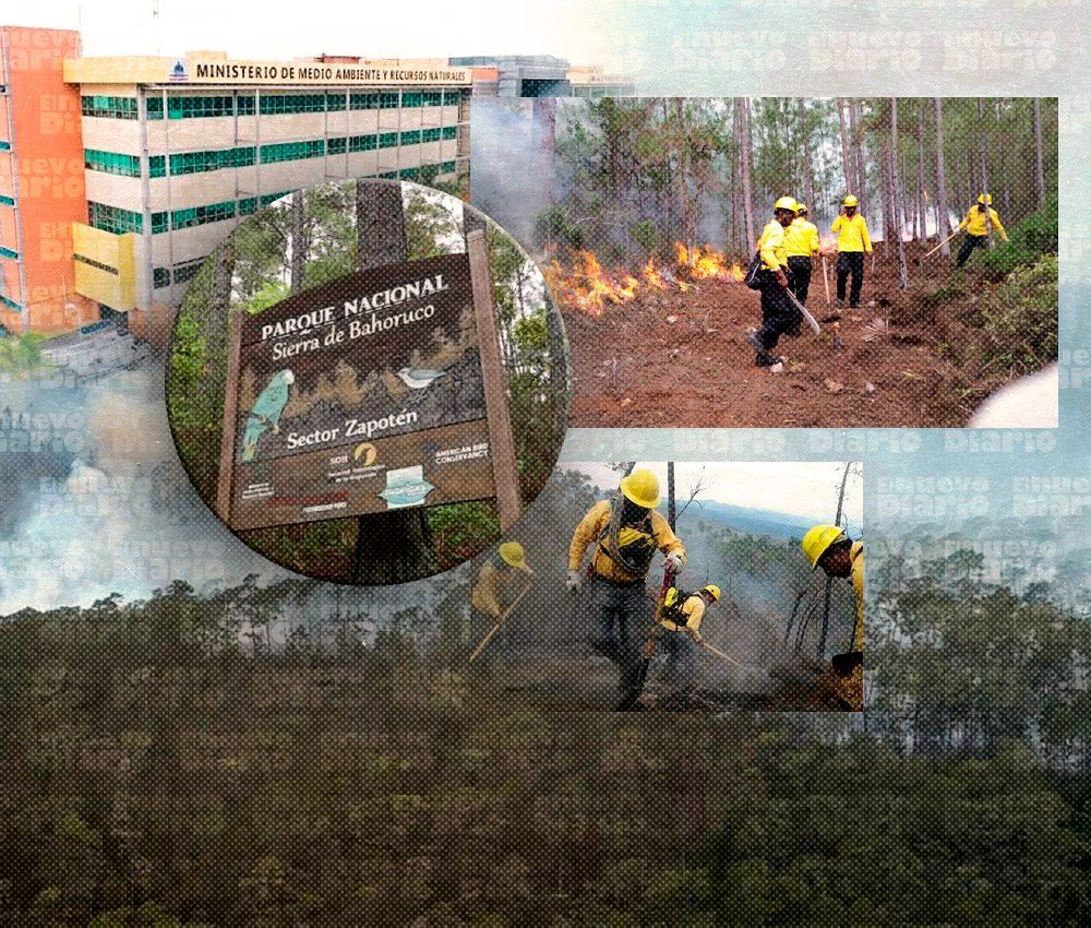 Gobierno refuerza operativo por incendio en Sierra de Bahoruco mientras sigue sin definirse el área afectada