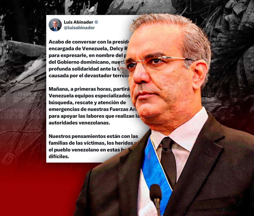 Abinader coordina ayuda para Venezuela tras los sismos y pone el foco en la respuesta oficial