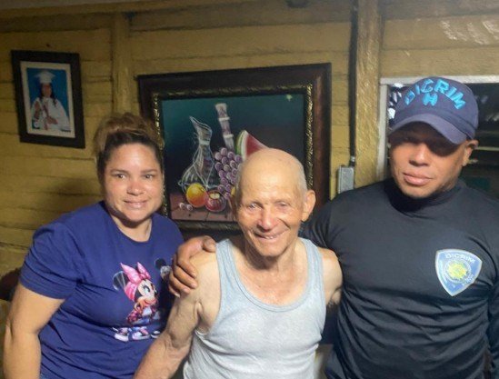 Hallan sano y salvo en Puerto Plata a un octogenario reportado como desaparecido