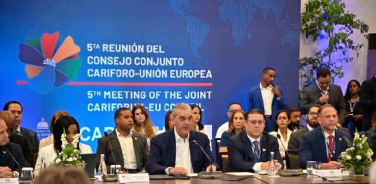 Abinader pide mayor ritmo en la relación Caribe-UE y advierte rezagos regionales