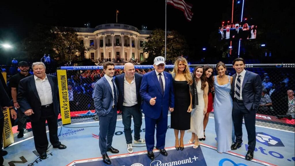 Trump lleva la UFC a la Casa Blanca y desata una nueva polémica en Washington
