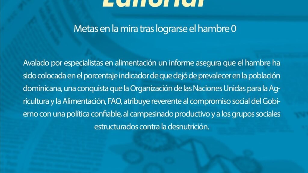 República Dominicana entra en el indicador de hambre 0, pero persisten alertas por precios y salarios