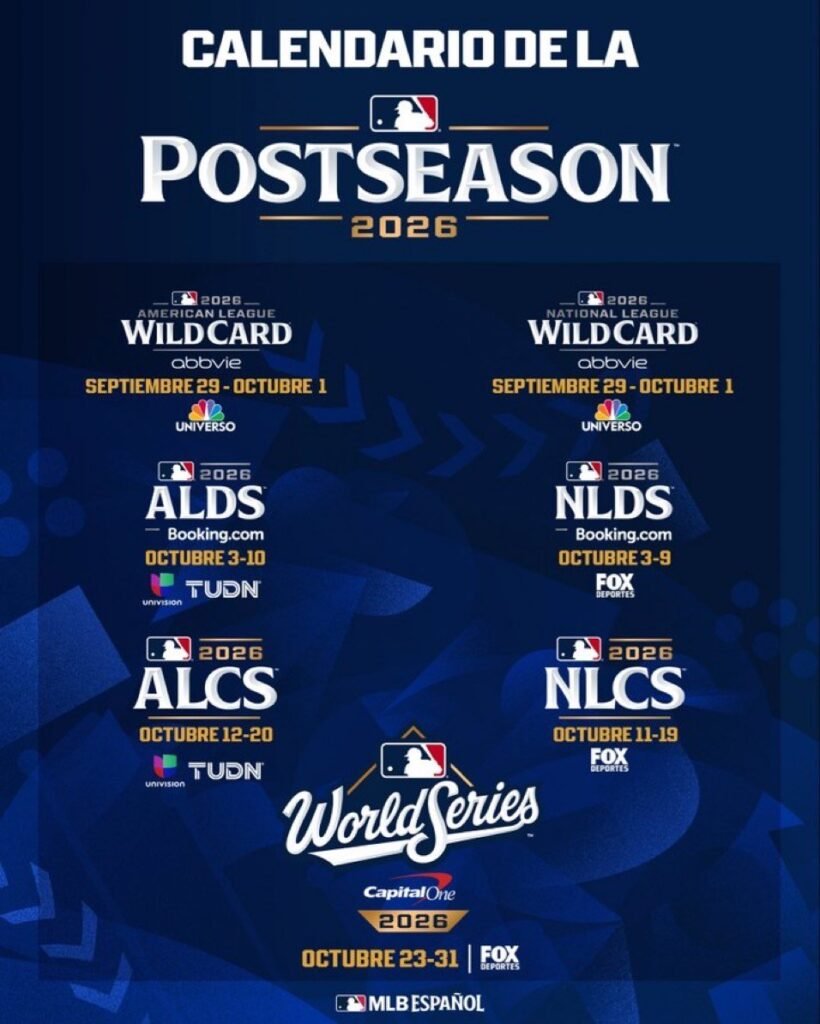 MLB define su postemporada de 2026 y el debate público vuelve a rozar las prioridades