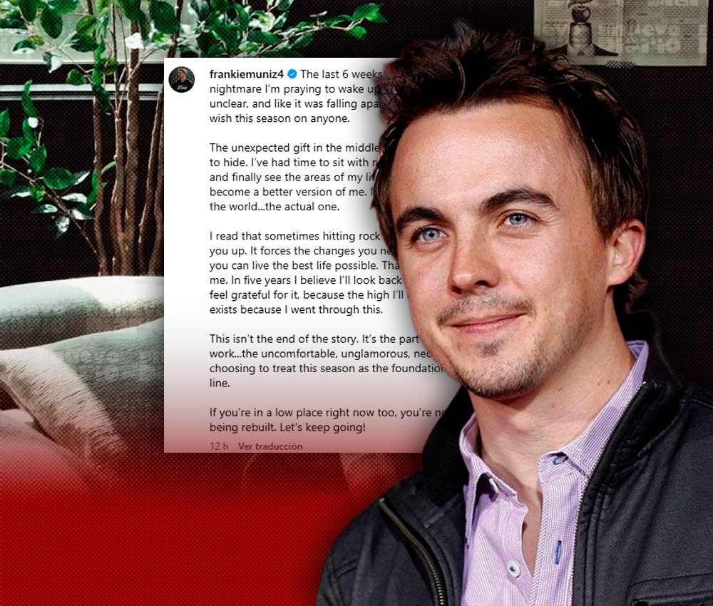 Frankie Muniz cuenta que vive una “pesadilla” y habla de una etapa personal muy dura